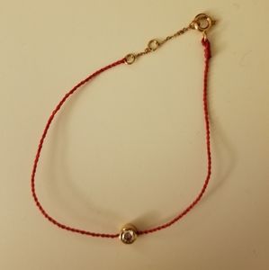 Diamond red silk bracelet (Brand NEW!!!)